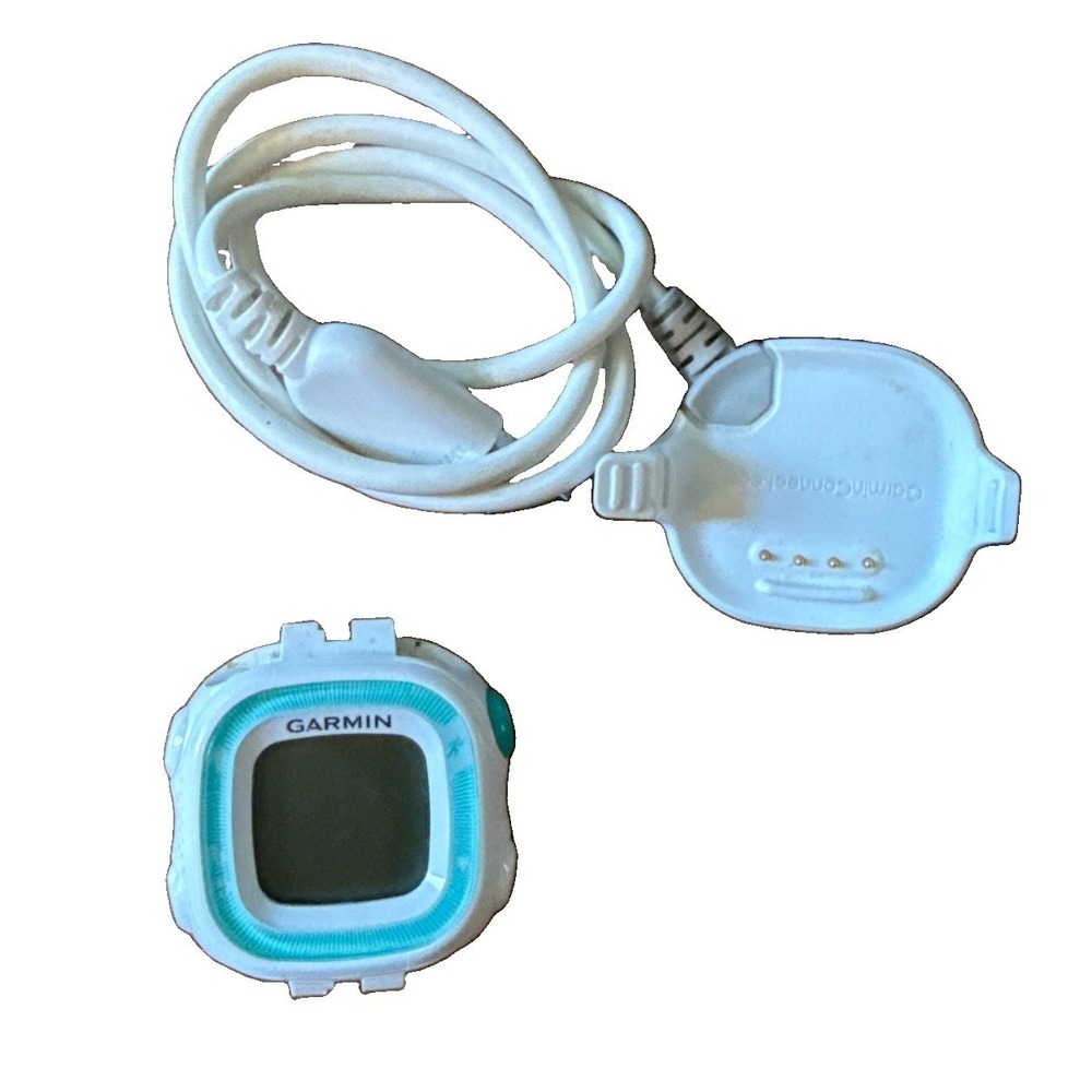 Garmin Forerunner 15 GPS Pedometer Running Watch Aqua Teal White with Charger